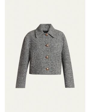 Valentino Garavani Boucle Wool Jacket - Gray