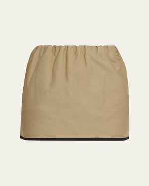 Nackiyé Canvas Cotton Mini Skirt - Natural