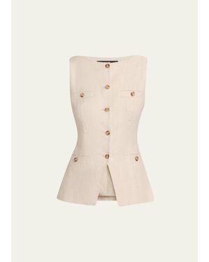 Toccin Amra Boat-Neck Vest - Natural