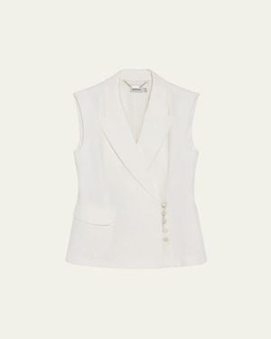 Jonathan Simkhai Valarie Blazer Vest - Natural