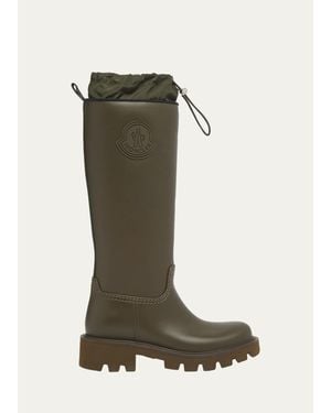 Moncler Kickstream High Waterproof Rain Boots - Green