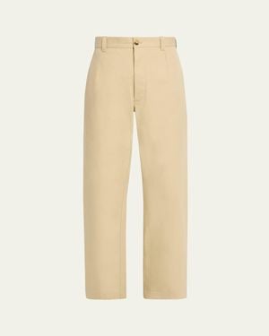 Loro Piana Yoko High-Waisted Cotton Pants - Natural