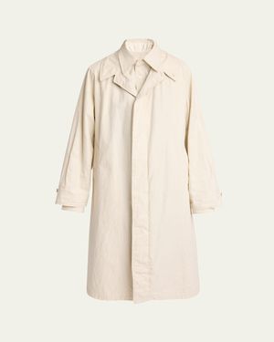 Maison Margiela Layered Cotton Dyed Twill Trench Coat - Natural