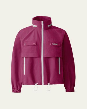Mackage Devorah Seam-Sealed Rain Jacket - Purple