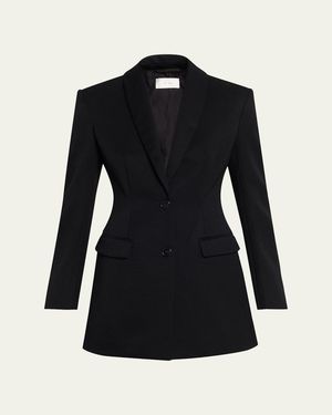 The Row Bettina Single-Breasted Slim Jacket - Black