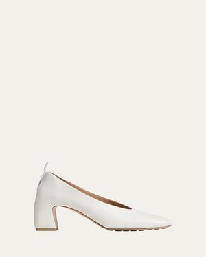 Bottega Veneta 65Mm Plonge Calf Leather Pumps - Natural