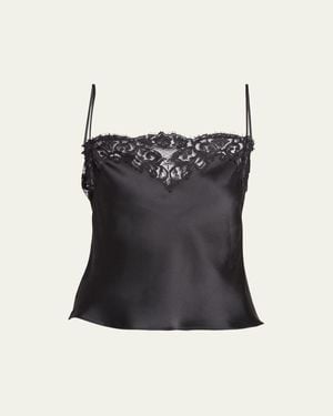 Stella McCartney Lace Slip Tank Top - Black