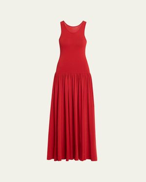 オールインワン・サロペット Herskind V-Neck Satin Maxi Dress With Flared Hem Herskind V-Neck Satin Maxi Dress With Flared Hem | THE LIST