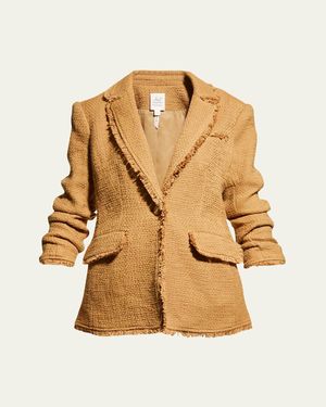 Cinq À Sept Khloe Boucle Blazer - Orange