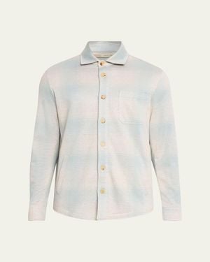 Maurizio Baldassari Plaid Overshirt With Pockets - White