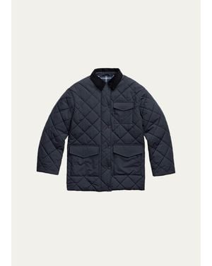 Canada Goose Terra Diamond-Quilted Coat - Blue