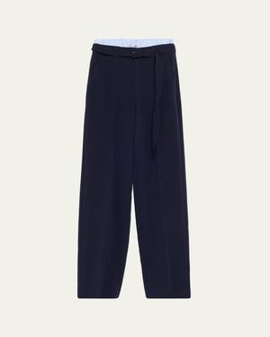 Cinq À Sept Aron Double-Waistband Pants - Blue