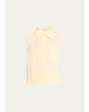 Jonathan Simkhai Winslow Stripe Cotton Crop Top - Natural