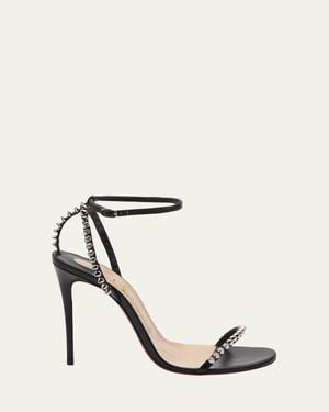 Christian Louboutin So Me Spike Sole Sandals - Black