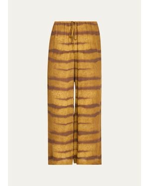 FRAME The Silk Lounge Pants - Yellow