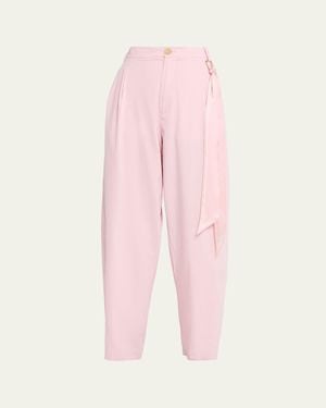 DARKPARK Phebe Tapered Cotton Pants - Pink
