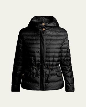 Moncler Raies Hooded Short Down Jacket - Black