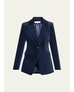 Veronica Beard Livvy Corduroy Dickey Jacket - Blue