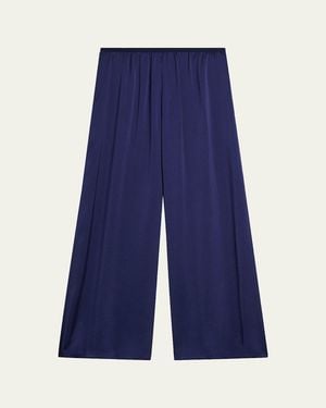 Theory Fluid Cropped Pants - Blue
