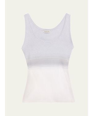 GRACE LING Evanescent Sheer Degrade Tank Top - Black