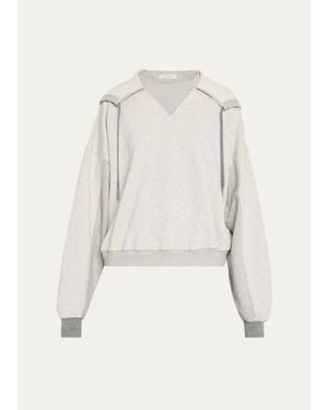Mother The Half Base Hoodie - Natural