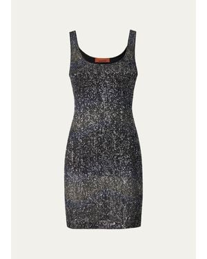 Missoni Sleeveless Degrade Sequined Knit Mini Dress - Multicolor
