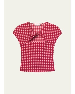 FRAME X Alexandra Leclerc The Casino Top - Red