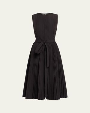 Kobi Halperin Fleur Belted Midi Dress - Black