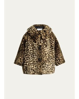 Givenchy Leopard-Print Faux-Fur Jacket - Natural
