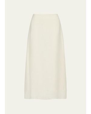 Twp The A-Line Linen Skirt - White