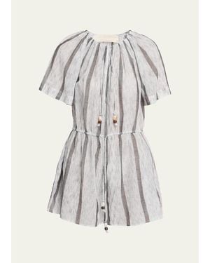 Ulla Johnson Valeria Striped Cotton Jumpsuit - Multicolor