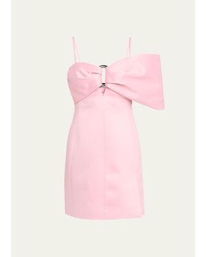 Marc Jacobs Satin Pop Jbow Dress - Pink
