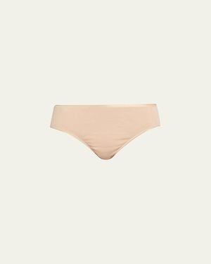 Hanro Cotton Seamless High-Leg Briefs - Natural