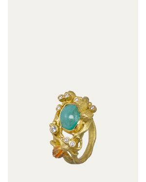 Lene Vibe 18K Diamond Insect Ring - White