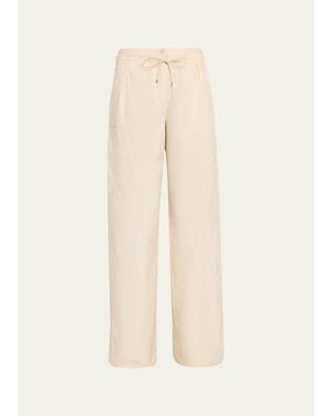 3.1 Phillip Lim Poplin Double-Waistband Pants - Natural