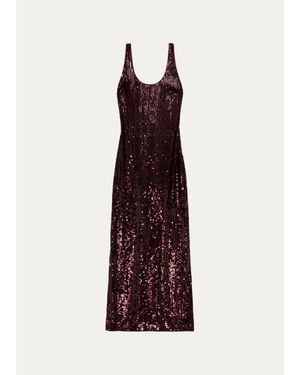 Jonathan Simkhai Bex Sequined Tank Maxi Dress - Purple
