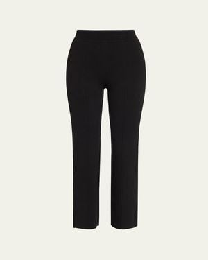Jonathan Simkhai Ashlon Slim Ankle Pull-On Pants - Black