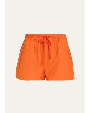 A.L.C. Camden Drawstring Shorts - Orange