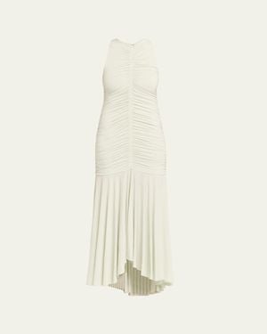 A.L.C. Ayla Ruched Fit-&-Flare Maxi Dress - Natural