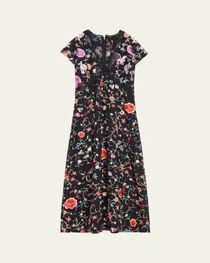 Sea Priscilla Floral Embroidered Maxi Dress - White