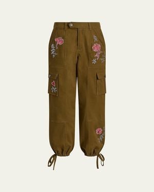 Cinq À Sept Zola Desert Rose Cargo Sweatpants - Green