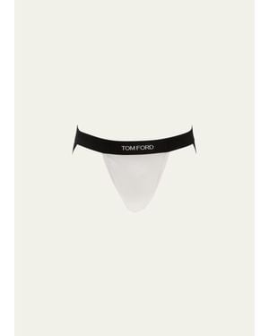 Tom Ford Cotton Jock Strap - White