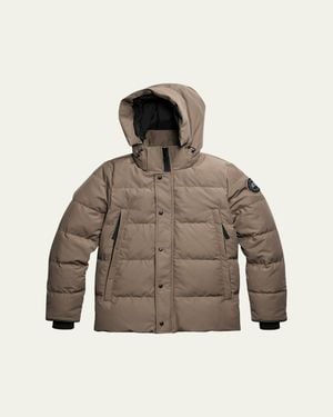 Canada Goose Wyndham Label Down Parka - Brown