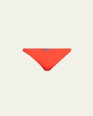 Vilebrequin Jacquard Vichy Bikini Bottoms - Red