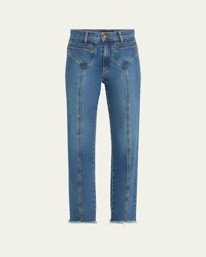 Ramy Brook Zayne Straight-Leg Jeans - Blue