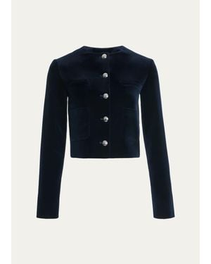 Altuzarra Bernadette Velvet Jacket - Blue
