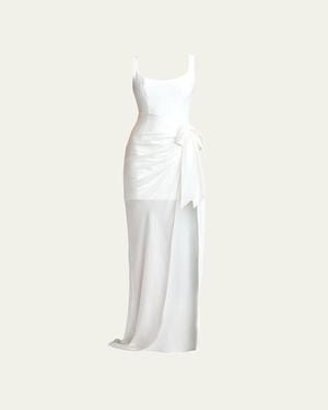 Cinq À Sept Marian Sleeveless Gown - White