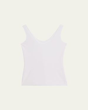Commando Scoop-Neck Cotton Tank Top - White