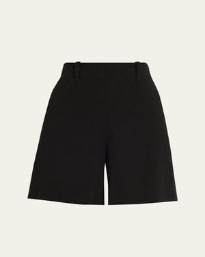 A.L.C. Louis Linen-Blend Shorts - Black