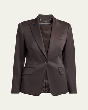 Kiton Fitted Wool Blazer - Brown